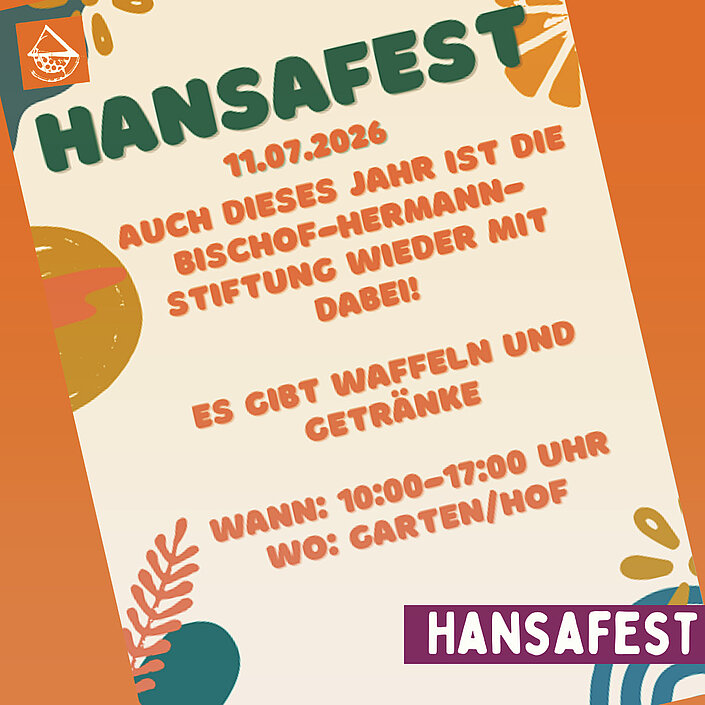 Auch in diesem Jahr nimmt die Bischof-Hermann-Stiftung am Hansafest teil und veranstaltet einen Tag der offenen Tür....