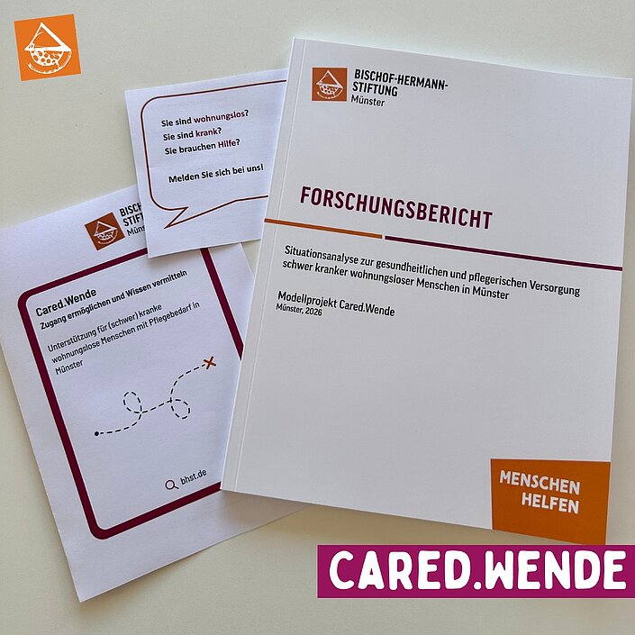 Unser Modellprojekt Cared.Wende setzt sich dafür ein, dass schwer erkrankte, pflegebedürftige wohnungslose Menschen...