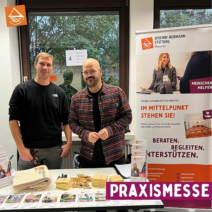 Unsere Kollegen Bernd (li.) aus dem Christophorushaus und Ricardo aus der Pension Plus waren gestern auf der Praxismesse...